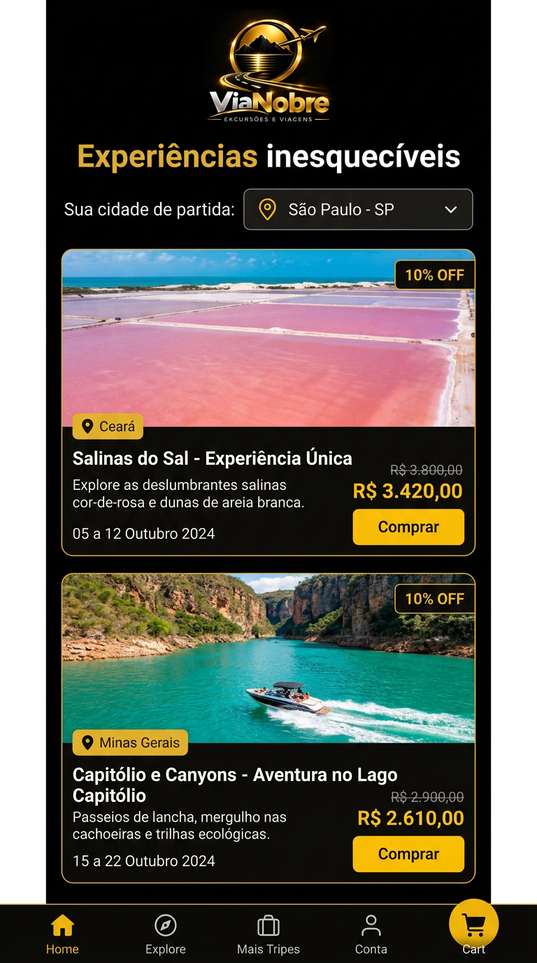 Tela 4 do aplicativo ViaNobre
